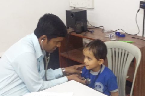 Medical Camp by Bhakti Vedanta Hospital at Modern English School