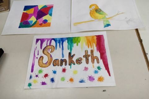 Sketches Made By Children With Special Needs Of Child Reach